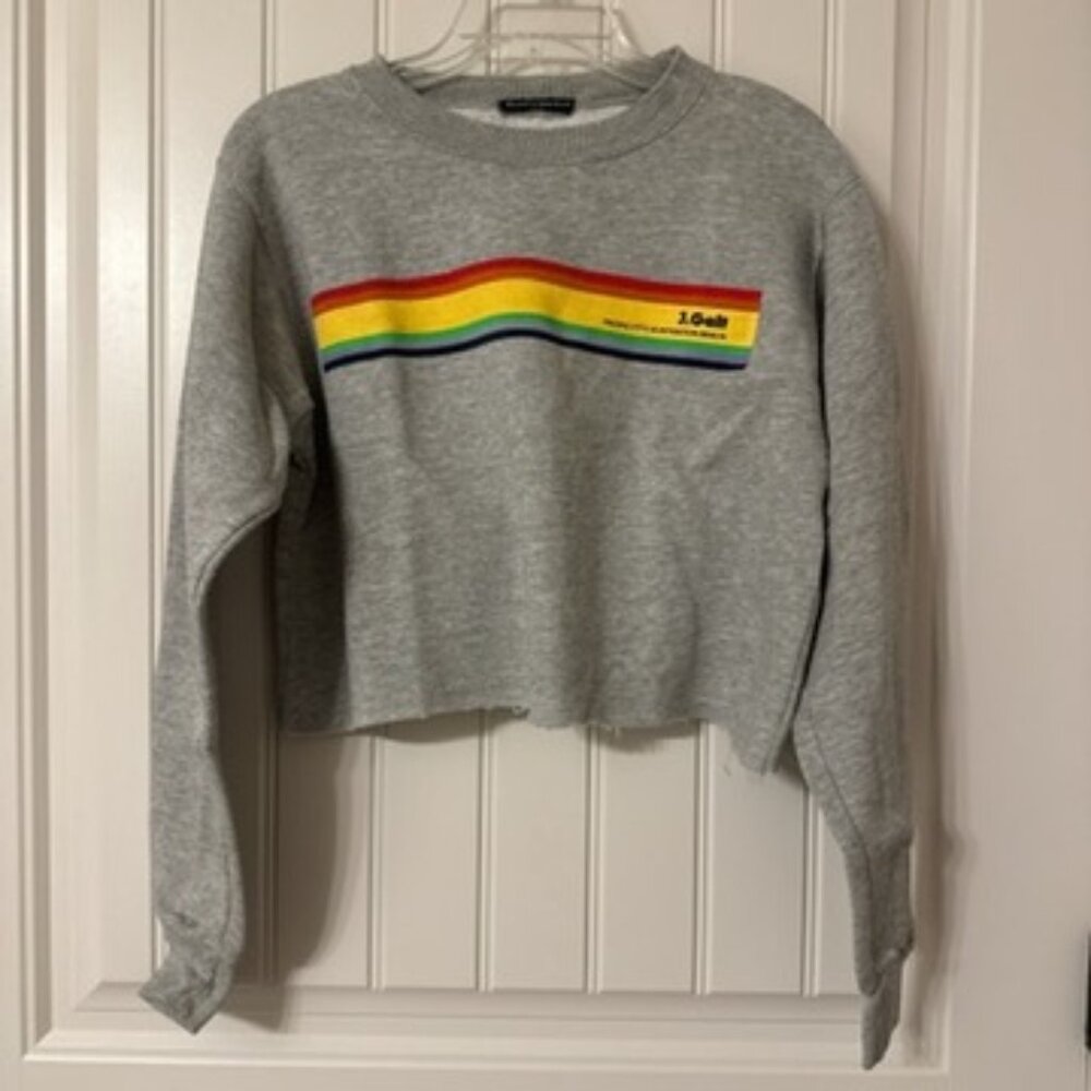 Brandy Melville Women's Grey Sweatshirt
